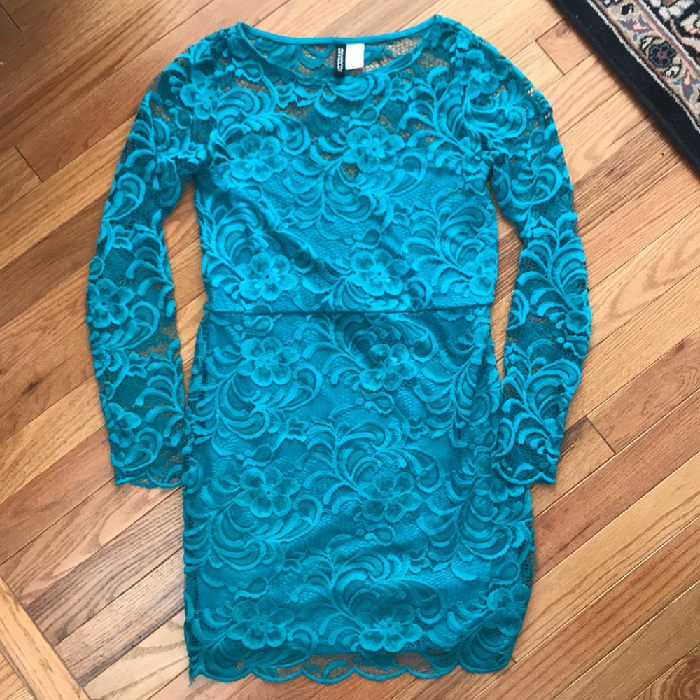 H&M Blue Lace Dress
